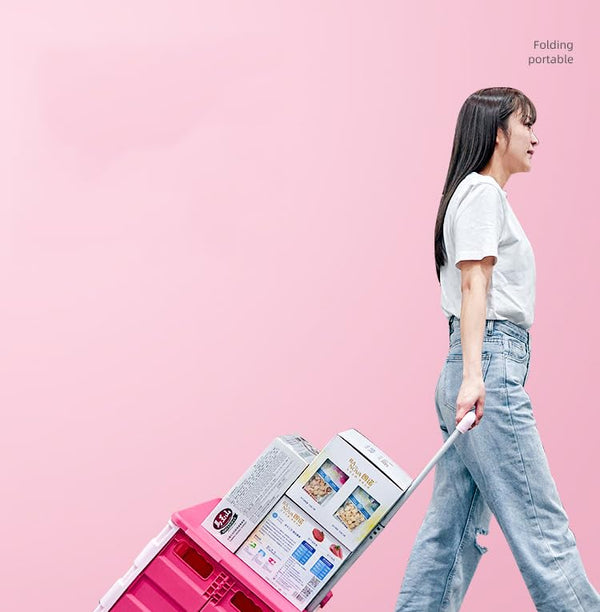 Folding Utility Cart with Wheels