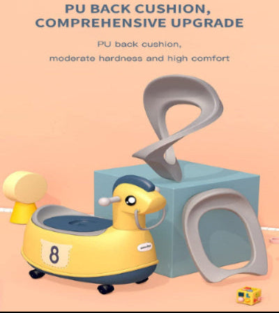 Oncaarnival Wooden Horse Shape Portable Baby Potty Multifunction Baby Toilet Car Potty Child Pot Training Girls Boy Potty Kids Chair Toilet Seat Children's Pot, Potty Chair
