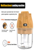 Vegetable Slicer Electric Slicer Electric Mini Garlic USB Portable Small Food Processor Multifunctional Garlic Puree Maker Cordless Food Grinder Mincer Hand Blender Electric Electric Mixer