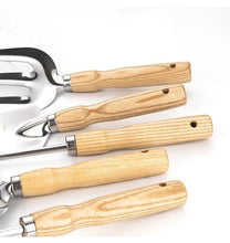 Oncaarnival 5 Piece Wooden Garden Tool Set | Ideal for Home Lawn Kitchen Gardening Tools Kit | Agriculture & Garden Equipment