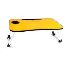 Oncaarnival Presents Foldable Laptop Table with Cup Holder, Study Table, Bed Table, Foldable & Portable/Ergonomic & Rounded Edges