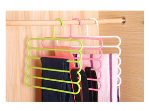 Oncarnival Wardrobe Cloth Hangers | 5 Layer Space Saving Hangers