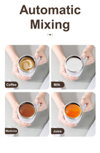 Self Stirring Coffee Mug Spinning Home Office Travel Mixer Cup Auto Magnetic Mug Mixer Automatic Mixing Coffee Cup Self Mixing Stainless Steel Cup for Coffee