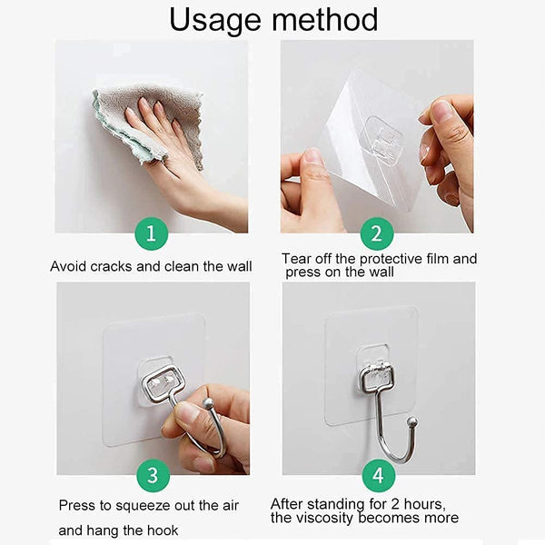 Self-Adhesive Hook for Wall