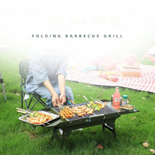 Grill Fold Charcoal Grill Tabletop Mini Collapsible Grill Stand Outdoor Camping Barbecue Furnace Cooking Tool