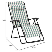 Oncaarnival Portable Lounge Chair Full Flat Cot 2 in 1, Folding Camping Chair, Reclining Chair with Pillow for Indoor Outdoor Patio Deck Yard Beach Pool