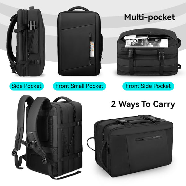 Versatile Expandable Laptop Backpack For All-day Traveling