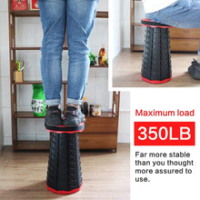 Oncaarnival Height-Adjustable Telescopic Stool Multi-Purpose Folding Table for Work from Home, Study, Dining, Camping, Picnic & Outdoor