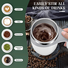 Self Stirring Coffee Mug Spinning Home Office Travel Mixer Cup Auto Magnetic Mug Mixer Automatic Mixing Coffee Cup Self Mixing Stainless Steel Cup for Coffee