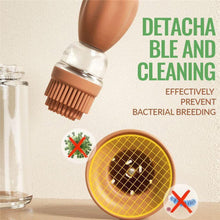 Chef's Basting Set Silicone Oil Pastry Brush Dispenser Glass Docking Bowl Set for Cooking, BBQ, Baking and Grilling