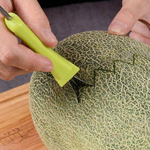 Oncaarnival 4 in 1 Stainless Steel Melon Baller Seed Remover, Sorbet Dessert Ball Spoon, Fruit Digging Spoon, Double Sided Fruit Scooper, Watermelon Baller Scoop(Green)