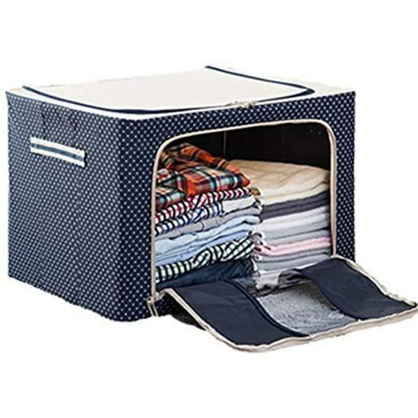 Non Woven Water Resistant Wardrobe Organizer Saree Cover Storage Bag Set, Multicolour, Gold | Saree Organizer, Storage Bag | 30X40x20cm