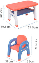 Table & Chair Sets Kids,Kindergarten Children Desk Chair Set,Toy Combined Study Table and Chair Set,Home Game Table,Interactive Workstation,Plastic Furniture