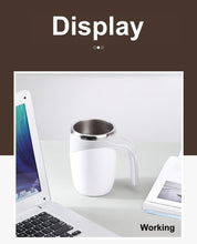 Self Stirring Coffee Mug Spinning Home Office Travel Mixer Cup Auto Magnetic Mug Mixer Automatic Mixing Coffee Cup Self Mixing Stainless Steel Cup for Coffee