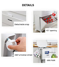 Kitchen Trash Can With Wheel, Open-Top - Recycle Sorting Bin for Household Dry and Wet Waste Separation, Classification