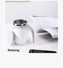 Self Stirring Coffee Mug Spinning Home Office Travel Mixer Cup Auto Magnetic Mug Mixer Automatic Mixing Coffee Cup Self Mixing Stainless Steel Cup for Coffee