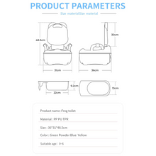 Oncaarnival Children's Frog Potties Large Portable Comfortable Potty Training Urinal Toilet Girls Boys Toddlers Pot Kids Chair WC Seat Bowl
