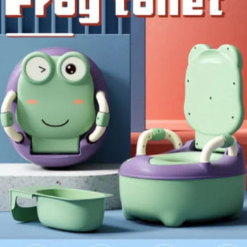 Children's Frog Potties Large Portable Comfortable Potty Training Urinal Toilet Girls Boys Toddlers Pot Kids Chair WC Seat Bowl