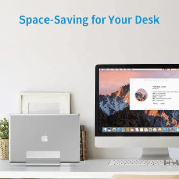 Laptop Stand Vertical, Aluminium Adjustable Notebook Stand, Laptop Holder for MacBook Pro/Air, iPad, Huawei MateBook, Samsung, Dell, HP, Acer, Lenovo and Others