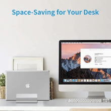 Laptop Stand Vertical, Aluminium Adjustable Notebook Stand, Laptop Holder for MacBook Pro/Air, iPad, Huawei MateBook, Samsung, Dell, HP, Acer, Lenovo and Others