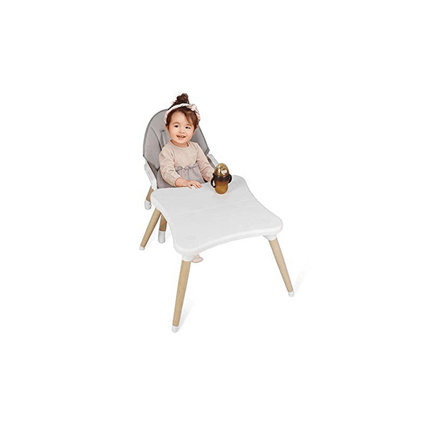 Oncaarnival Baby 3 in 1 Wooden High Chair with Removable Tray and Adjustable Legs