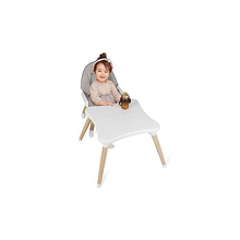 Oncaarnival Baby 3 in 1 Wooden High Chair with Removable Tray and Adjustable Legs