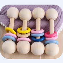 Oncarnival Natural Organic Baby Teething Toy Newborn Rattle Wooden Chewable Teether (Pack of 1)