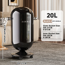 Kitchen Trash Can with Lid, Office Bin 20 Liter Bin | Storage Organizer with Wheels for Bathroom, Laundry Room, Home, Hotel, Office, Living Room