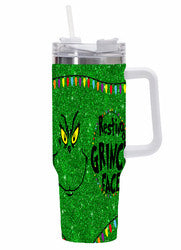 40 oz Tumbler with Handle and Straw Lid, Leak Proof Double Vacuum Stainless Steel Tumblers Insulated Travel Coffee Mug with Lids