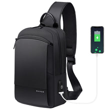 Sling Bag for Men Multifunctional Crossbody Bag, Waterproof, Usb Port,
