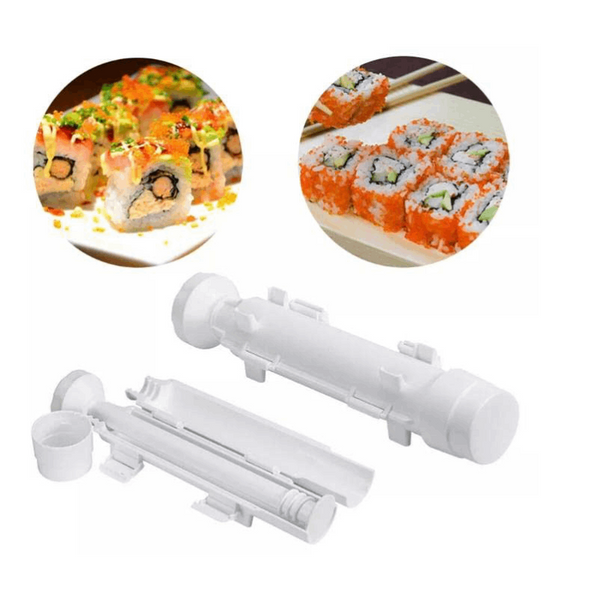 Oncaarnival Sushi Bazooka Roller, Sushi Making Kit Food Grade Plastic Sushi Maker, 11.8 Inch Smart Kitchen Appliance for Rolling Sushi, Durable Chef Rice Maker Machine Mold, Rice Roller Making Kit