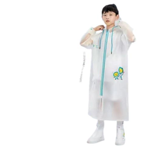 ONCARNIVAL Hooded Raincoat for Kids | Wide Brim Raincoat for Kids, Student | Kids Rain Coat for Girls with School Bag Rain Cover Printed