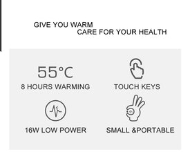 Smart Coffee Warmer, Cup Heating Plate, One Key Constant Temperature, Stir, Non-Slip Silicone Base, Suitable for Glasses, Cans, Etc