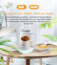 Smart Coffee Warmer, Cup Heating Plate, One Key Constant Temperature, Stir, Non-Slip Silicone Base, Suitable for Glasses, Cans, Etc