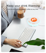 Smart Coffee Warmer, Cup Heating Plate, One Key Constant Temperature, Stir, Non-Slip Silicone Base, Suitable for Glasses, Cans, Etc