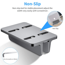 ONCARNIVAL Vertical Laptop Stand, Aluminum Adjustable Laptop Stand, Saving Space, Suitable for MacBook Pro/Air, iPad, Samsung, Huawei, Surface, Dell, HP, Lenovo and Others