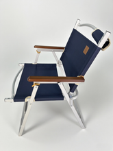 Foldable Outdoor Camping Chair with Armrests | Portable Lightweight Beach Chair | Sturdy Metal Frame | Compact Travel Picnic Chair for Garden, Balcony & Camping