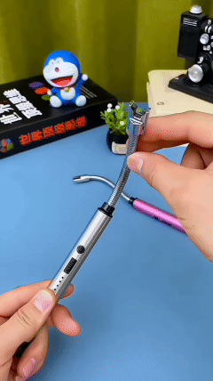 USB Rechargeable Plasma Arc Lighter | 360° Flexible, Windproof, Multi‑Purpose