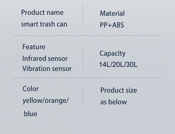 Trash Can Automatic Intelligent Induction Trash Bin for Household Kitchen Three-Mode Bathroom Kicks and Knees Induction Trash Can Garbage Container Bin
