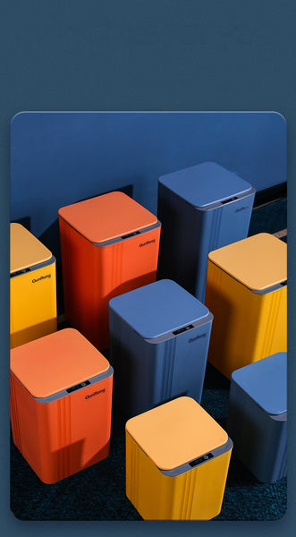 Trash Can Automatic Intelligent Induction Trash Bin for Household Kitchen Three-Mode Bathroom Kicks and Knees Induction Trash Can Garbage Container Bin