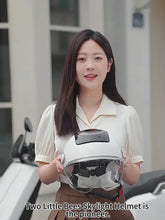 Helmet for Men & Women, Two Wheeler Scooter Headgear with Front Visor, Ventilated Design, Adjustable Visor Mechanism, Comfortable Inner Padding for Daily Riding