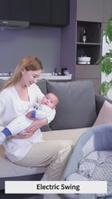 4-in-1 Deluxe Baby Swing Chair with 5 Rocking Speeds, Cry Detection, Remote Control, Bluetooth, 11 Lullabies, Adjustable Backrest, 5-Point Safety Harness & Mosquito Net Canopy